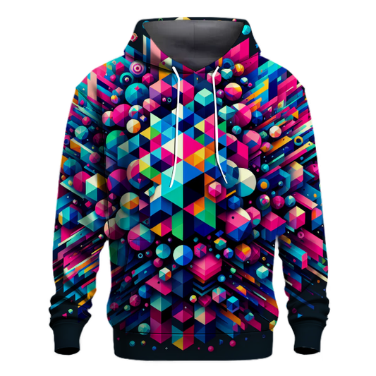 Geometric Spectrum Burst Hoodie Hoodies Fashion