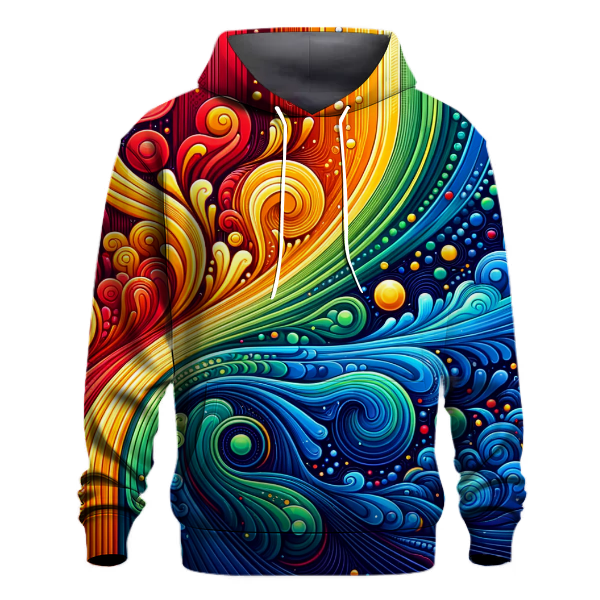 Whimsical Rainbow Gradient Hoodie