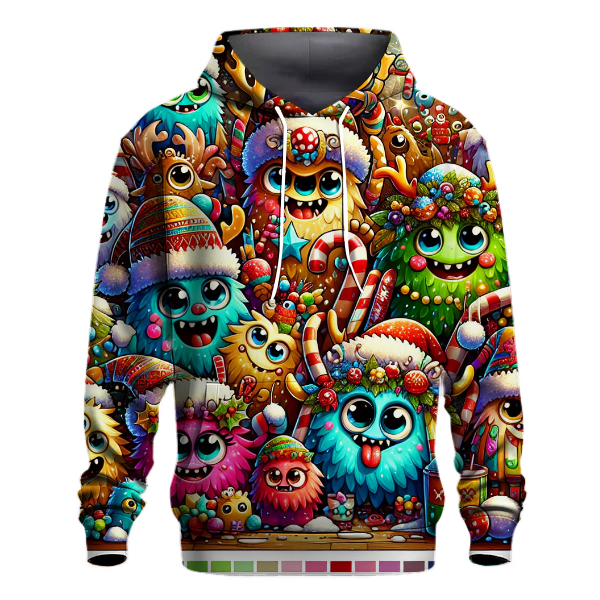 Whimsical Christmas Monsters Hoodie