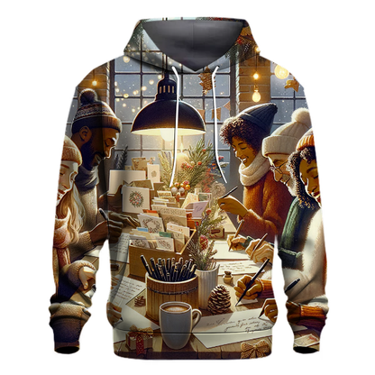 Nostalgic Christmas Letter Writing Hoodie