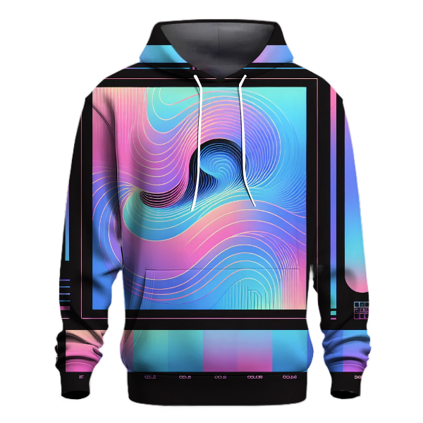 Futuristic Fade Design Hoodie Custom Hoodies