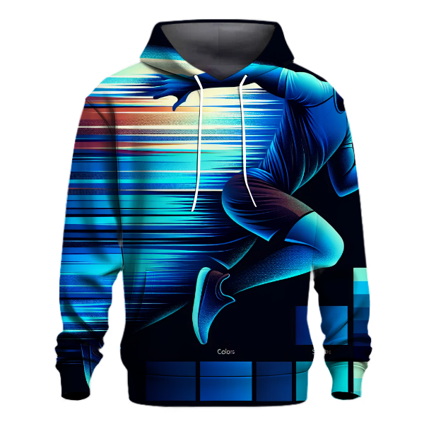 Electric Blue Ombre Hoodie