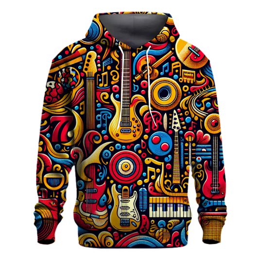 Groovy 70s Music Vibes Hoodie Designer Hoodies