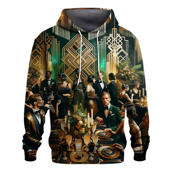 Art Deco Christmas Gala Hoodie