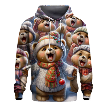 Teddy Bear Christmas Choir Hoodie