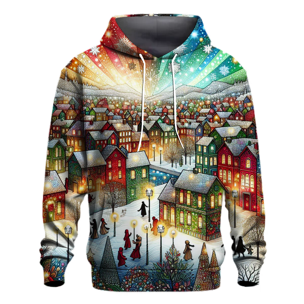 Whimsical Christmas Village Hoodie