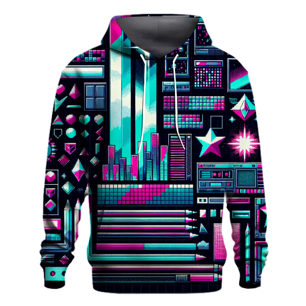 Retro Digital Vibes Hoodie