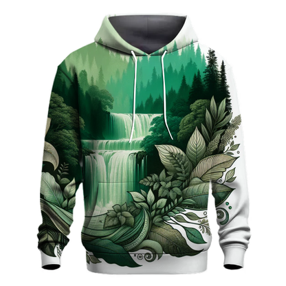 Forest Cascade Hoodie Embroidered Hoodies