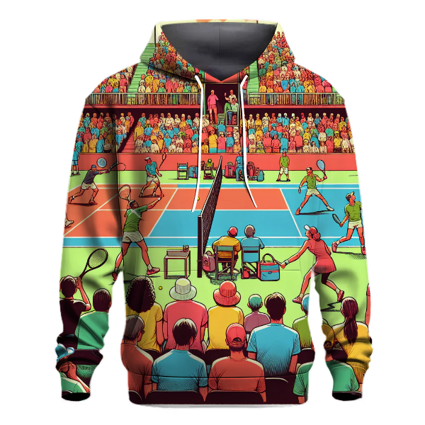 Tennis Match Excitement Hoodie