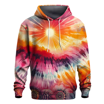 Tropical Sunset Burst Hoodie