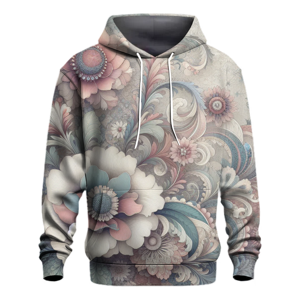 Peaceful Floral Oasis Hoodie Custom Hoodies