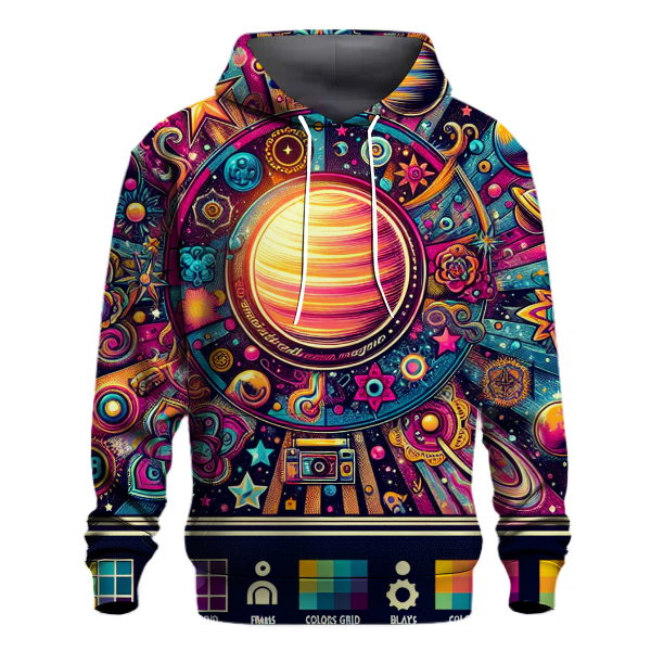 Retro Galactic Fusion Hoodie