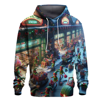 Elves Toy Factory Frenzy Hoodie