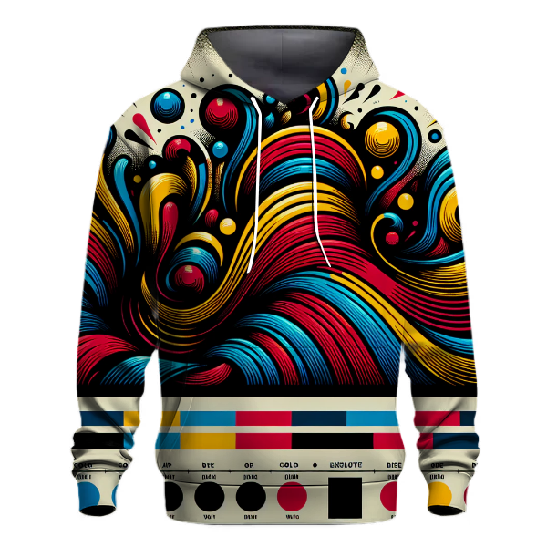 Vibrant Music Waves Hoodie Hoodie Trends