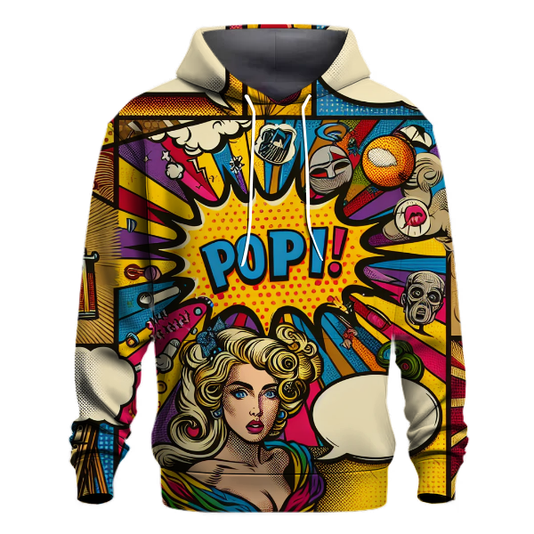 Vintage Pop Art Hoodie