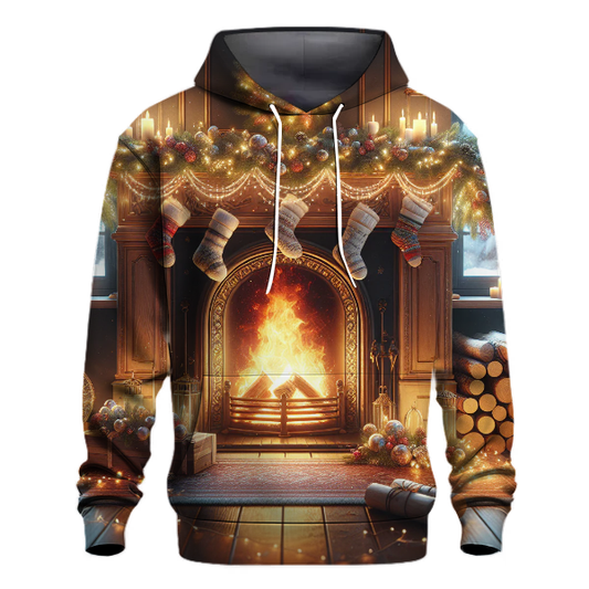 Yule Log Fire Warmth Hoodie