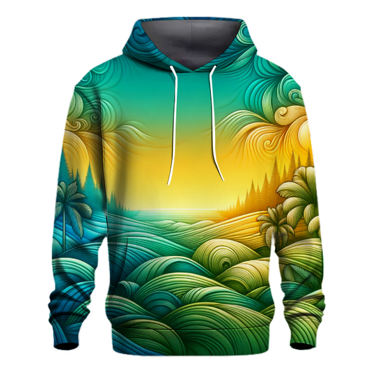 Tropical Paradise Gradient Hoodie