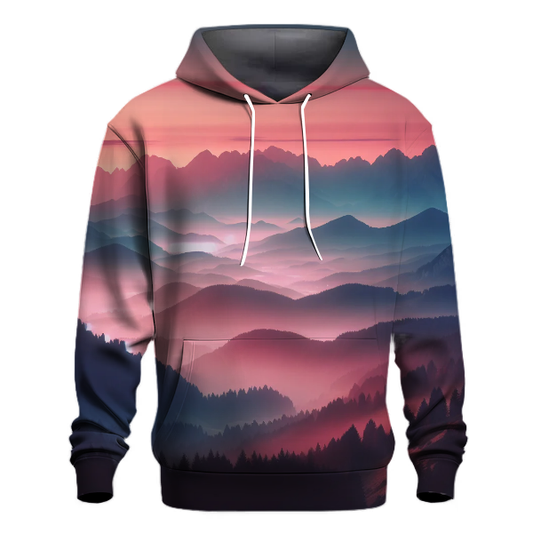 Mountain Sunrise Serenity Hoodie Lightweight Hoodies