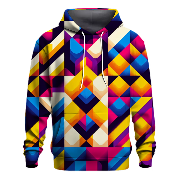 Funky Checkerboard Flash Hoodie Hoodies Fashion