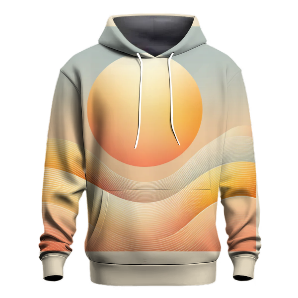 Peach Sunrise Gradient Hoodie