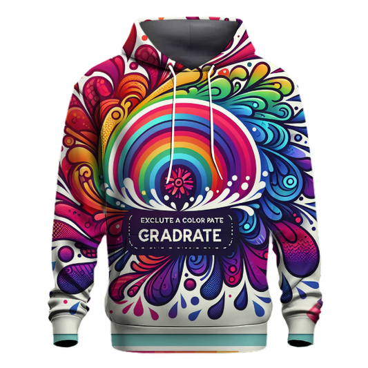 Rainbow Splash Gradient Hoodie