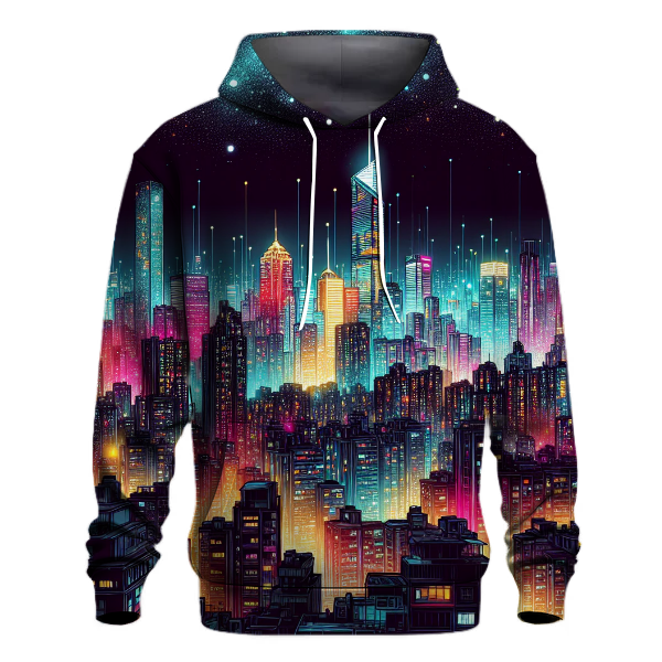 Vibrant City Lights Hoodie