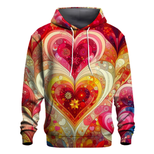 Flower Power Hearts Hoodie