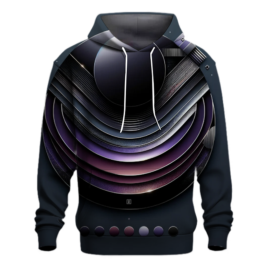 Chic Noir Gradient Hoodie