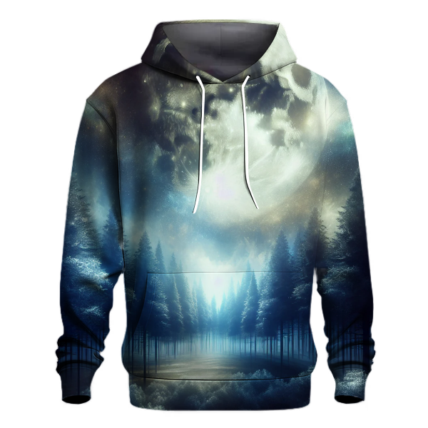 Ethereal Moonlit Forest Hoodie