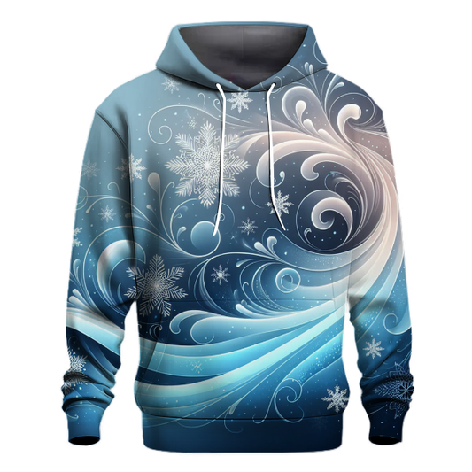 Frosty Winter Woods Hoodie Lightweight Hoodies