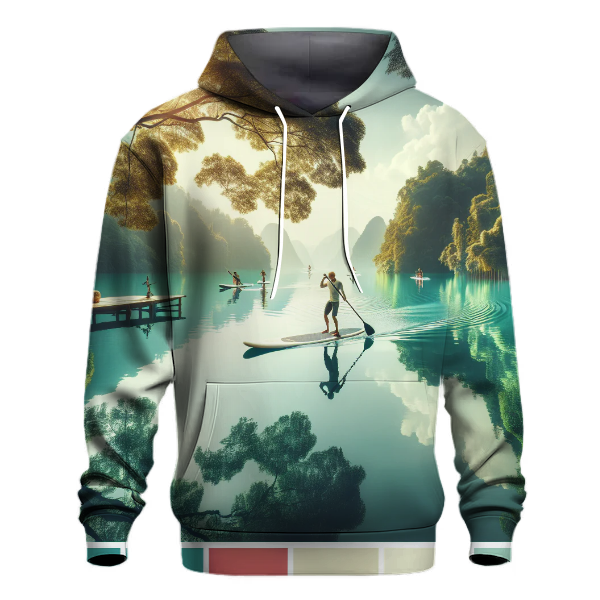 Paddle Boarding Paradise Hoodie Custom Hoodies