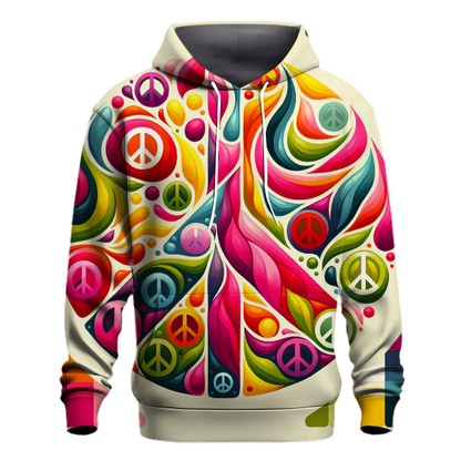 Colorful Peace Symbols Hoodie Hoodie Designs