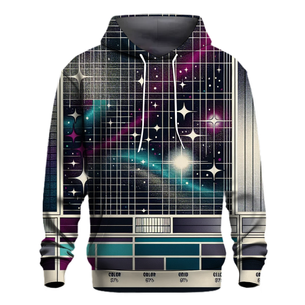 Retro Galactic Grids Hoodie Hoodie Designs