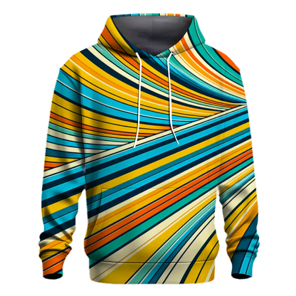 Bold Retro Stripes Hoodie