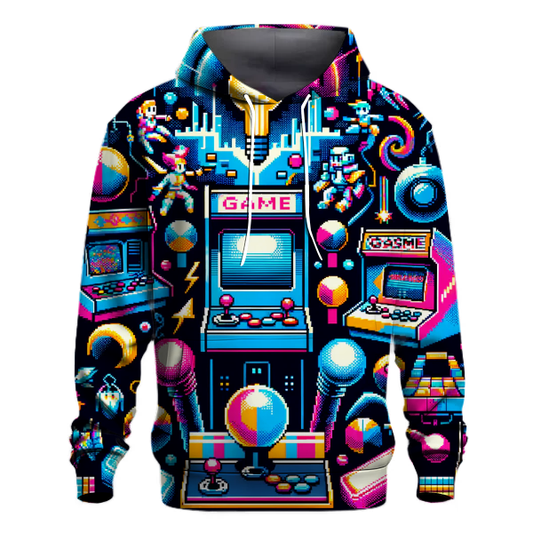 Retro Arcade Madness Hoodie