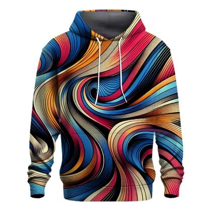 Digital Waves Design Hoodie