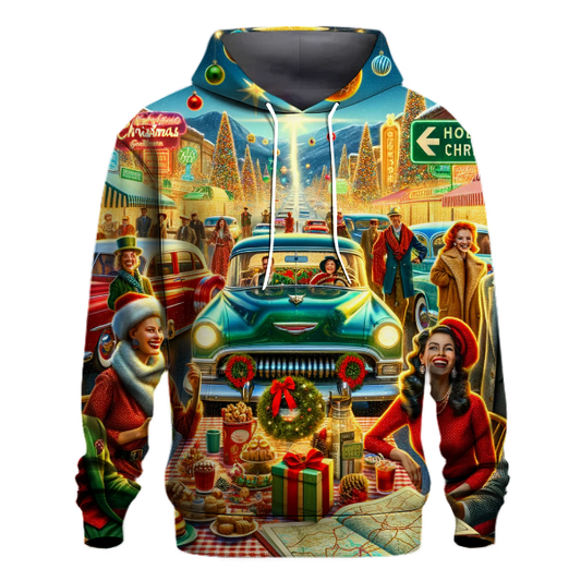 Retro Christmas Road Trip Hoodie