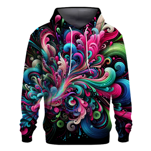 Vibrant Neon Explosion Hoodie