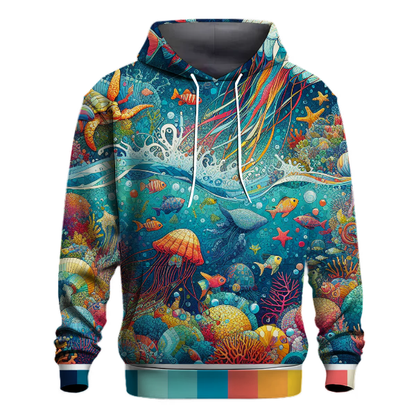 Whimsical Sea Creatures Hoodie