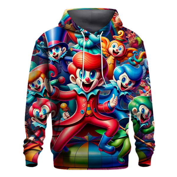 Playful Cartoon Characters Hoodie