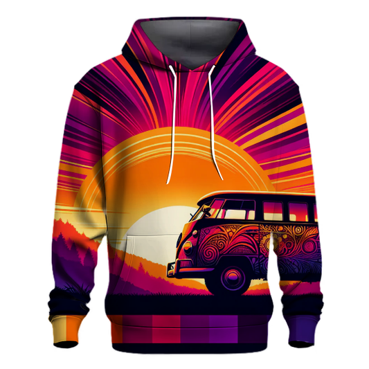 Sunset Road Trip Hoodie Embroidered Hoodies