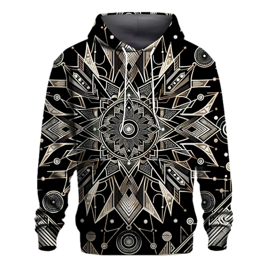 Vintage Starburst Elegance Hoodie