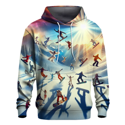 Snowboarder In Action Hoodie Lightweight Hoodies