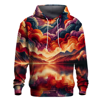 Vivid Sunset Reflection Hoodie