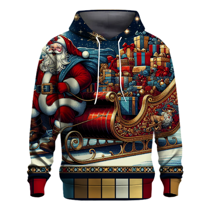 Vintage Santa with Sleigh Hoodie