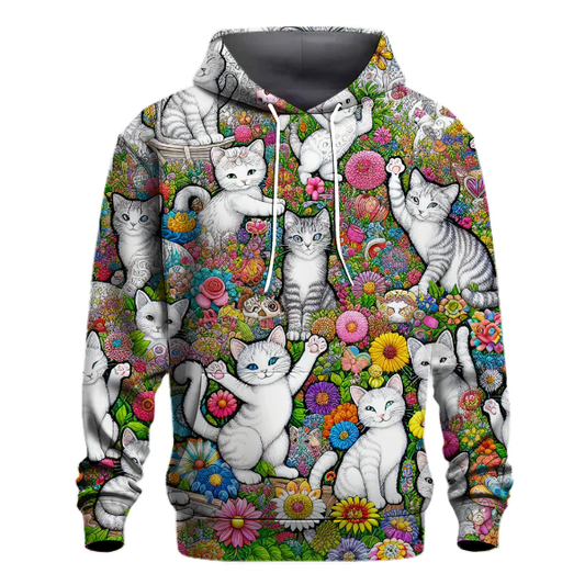 Whimsical Cat Wonderland Hoodie