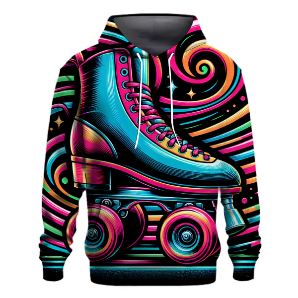 Retro Neon Roller Rink Hoodie