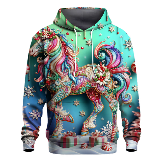 Cute Christmas Unicorn Hoodie