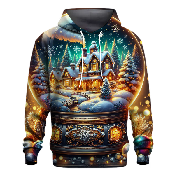 Whimsical Snow Globe Scene Hoodie