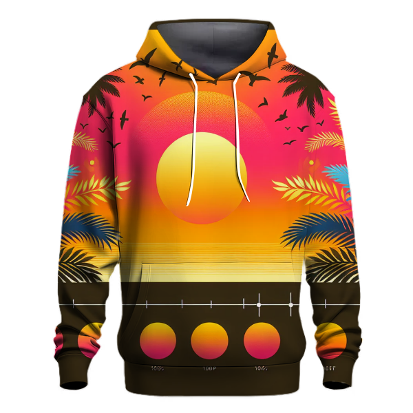 Tropical Sunset Breeze Hoodie Hoodie Designs